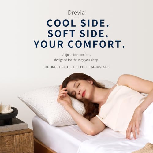 White King Size Cooling Shredded Memory Foam Pillow Set of 2