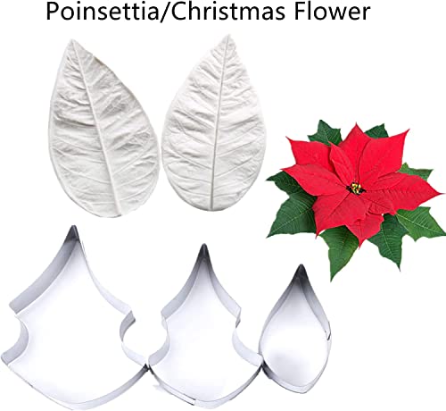 Gum Paste Flower Molds & Fondant Cutters Set for Cake Decorating