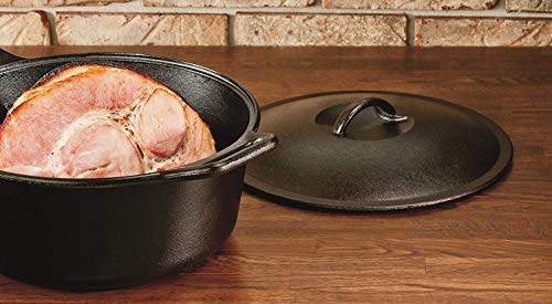 7 Qt Pre-Seasoned Cast Iron Dutch Oven with Lid - Lodge BOLD