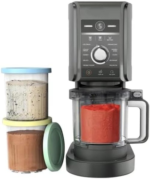 CREAMi Deluxe Ice Cream Maker - 11-in-1 Frozen Treats with Creamify Technology | Includes 3 XL 24 oz Pints