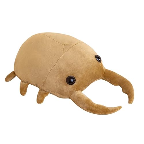 Beetle Plush Toy Plush Pillow Doll Insect Beetle Plush Toy Pillow Stuffed Toy Plush Pillow Children Children Girls Boys Baby (50CM, Maroon)