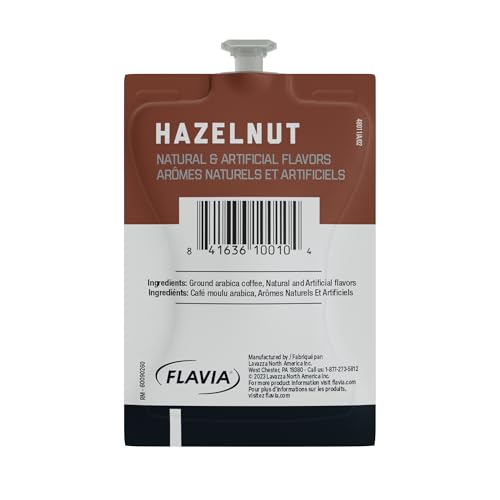 Hazelnut Coffee Freshpacks for Flavia Brewers - Light Roast, 5 Pack