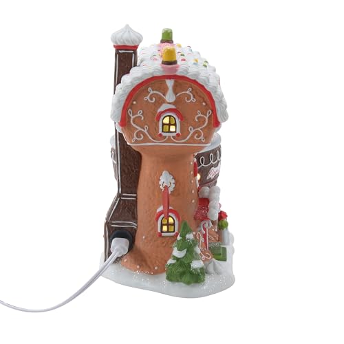 Department 56 North Pole Village Lighted Building with Piping Frosting, 6.5 Inch