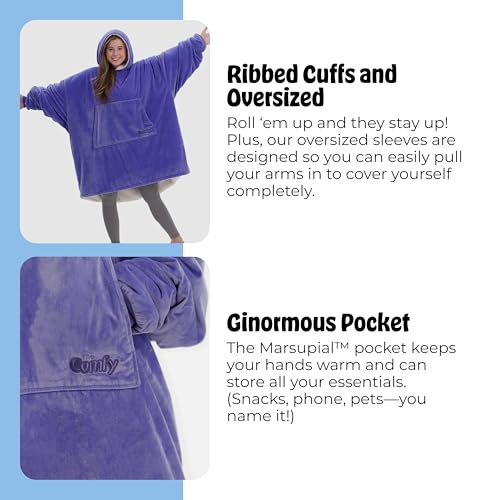 The Comfy Original Wearable Blanket Hoodie - One Size / Very Peri Purple