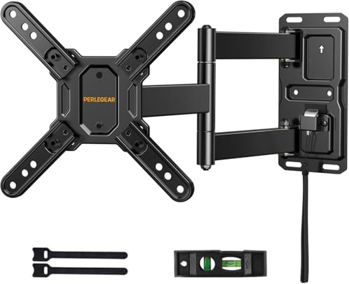 Perlegear Lockable RV TV Wall Mount for 13-43 Inch TVs Up to 44 lbs