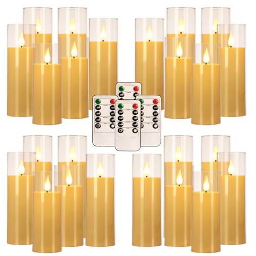 24 Pack LED Flameless Candles Set Clear Variation of This Listing
