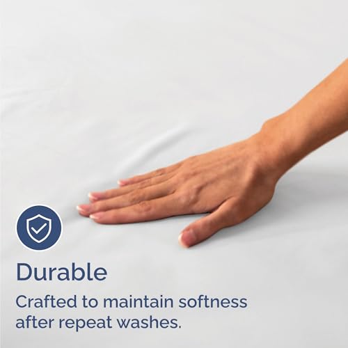 Twin Fitted Sheet - Single Size, 8-16 Inch Deep Pockets - White - Variation 01