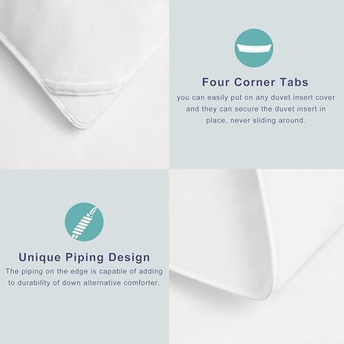 ACCURATEX Queen Comforter Duvet Insert 400GSM Warm Cotton Shell Bedding