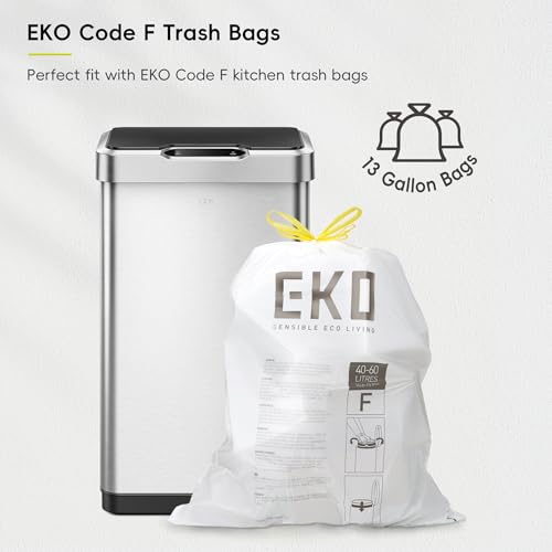 EKO Mirage-T 50L Touchless Motion Sensor Trash Can - Stainless Steel Variation