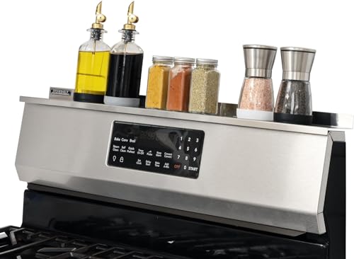 StoveShelf 30-Inch Stainless Steel Magnetic Over Stove Spice Rack Organizer