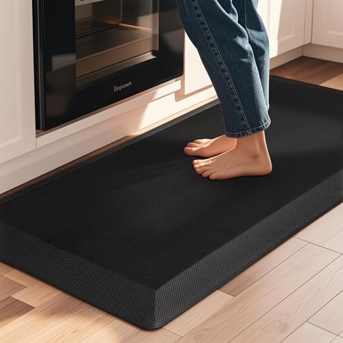 Anti-Fatigue Kitchen Floor Mat 20x39 Black - Extra Thick Cushioned Comfort - Variation of THIS listing
