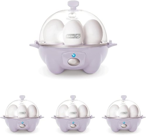 Dash Rapid Egg Cooker - Versatile Boiler, Poacher & Steamer - Holds 7 Eggs, Lavender | BPA Free & Dishwasher Safe