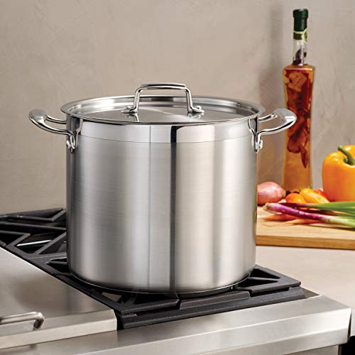 12 Quart Stainless Steel Stock Pot with Lid - Heavy Duty Cooking Pot