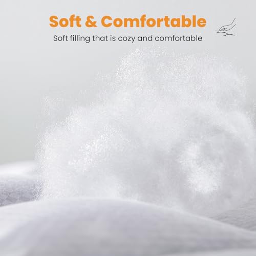 White Checkered King Size Cooling Mattress Topper 78x80 Inches - Deep Pocket, Quilted Fitted Protector