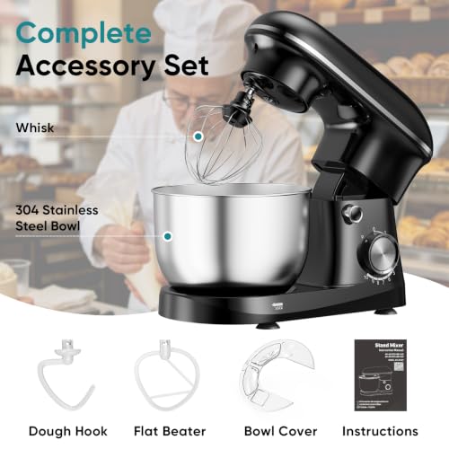 OLIXIS 4.2 Qt Stand Mixer, 10-Speed Tilt-Head Electric Mixer for