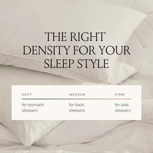 Down Alternative King Pillow - Soft, Hypoallergenic, Organic Cotton