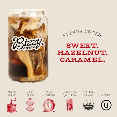 Organic Cold Brew Coffee Beans - Smooth & Sweet Blend, 80 Ounce Pack