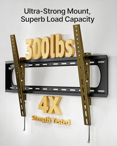 monTEK 60-120 Inch Heavy Duty Tilting TV Wall Mount up to 300 lbs