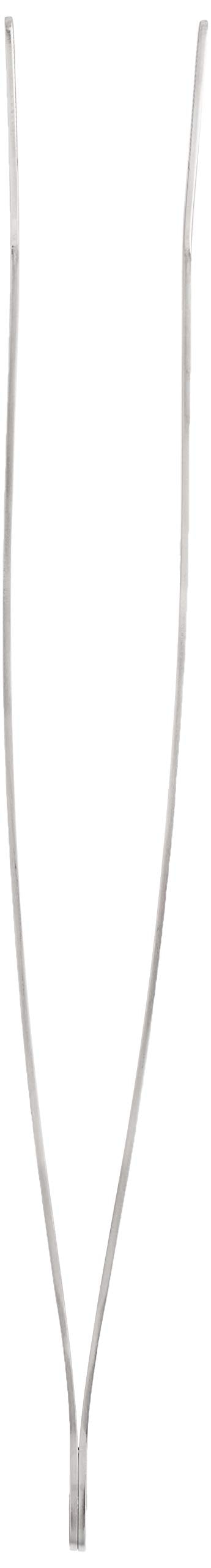Mercer Culinary 18-8 Stainless Steel Chef Plating Tongs, Curved Tip, 11-3/4 Inch