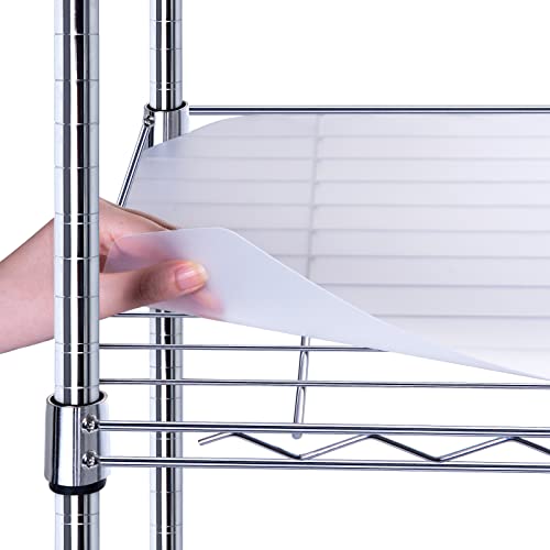 Transparent Wire Shelf Liner Set of 4 - 24x48 Inches Heavy Duty Waterproof
