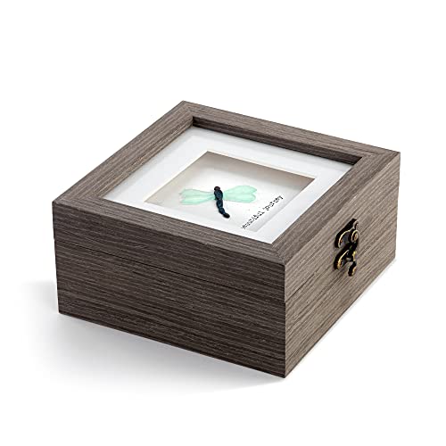 Sharon Nowlan Green Dragonfly Decorative Keepsake Box 6 x 3 in
