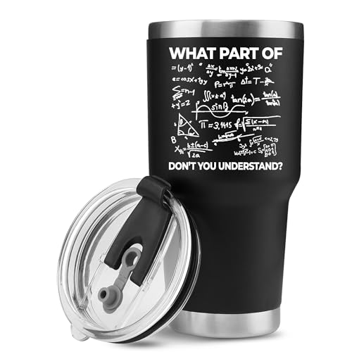 Panvola 30oz Black Insulated Stainless Steel Tumbler - Don't You Understand Engineer Math Quote