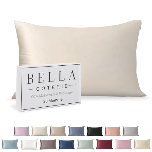 Luxury Silk Pillowcase for Hair & Skin - King Size Ivory - 30 Momme