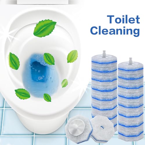 80 Count Toilet Bowl Refills - 3-Layer Upgrade Fits Clorox Toilet Brush - Variation of 1 Pack of 80