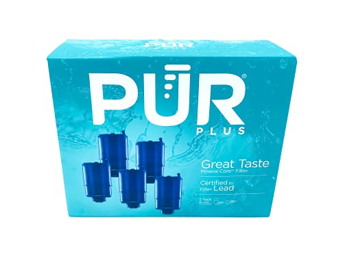 PUR Faucet Mount Water Filter Replacement 5-Pack - Removes Lead & Contaminants