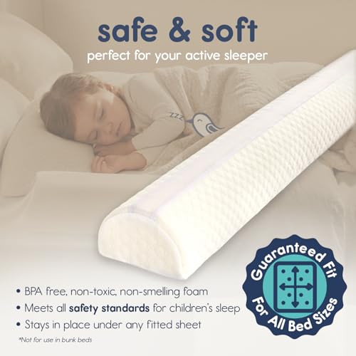1-Pack Foam Bed Bumper for Toddlers - Safe Bed Rail for Toddler & Bed Safety
