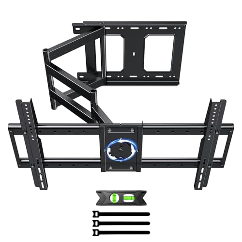 Long Arm TV Wall Mount for 32-76 Inch TVs with 90° Rotation & 180° Swivel - Heavy Duty Extendable Bracket