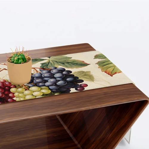 Multi 4 Colorful Grape Table Runner 13 x 48 Inches Spring Home Decor