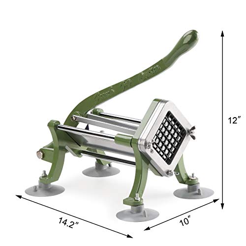 Commercial French Fry Cutter 1/2-Inch Heavy-Duty Potato Slicer for Kitchen