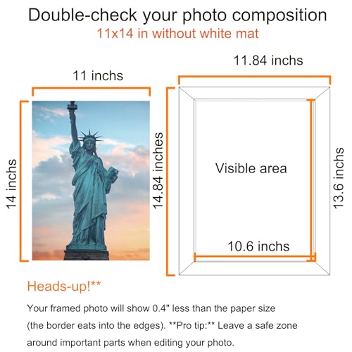 SESEAT Black 11x14 Inch Picture Frame Set of 10 Wall Mountable Photos