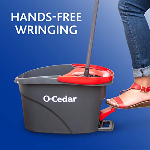 Spin Mop with 2 Extra Refills - Microfiber Floor Cleaning System with Bucket