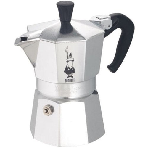 1 Cup Silver Stovetop Espresso Maker - Moka Pot for Italian Coffee