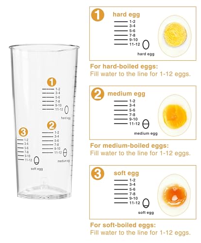 Evoloop Grey Electric Egg Cooker for 12 Eggs, Boiled, Poached & Omelet Maker