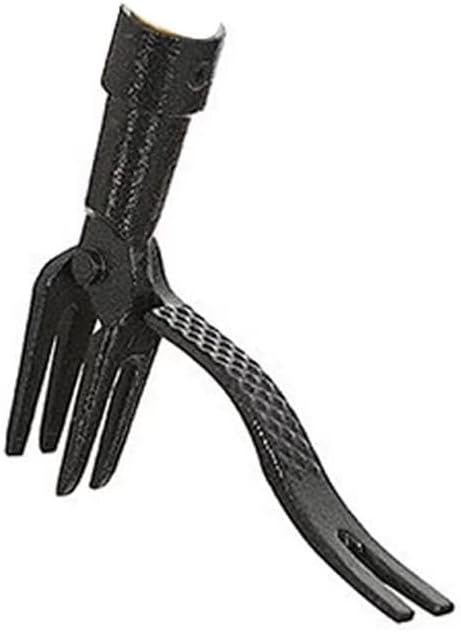 Skiennix Stand Up Weed Puller Tool - Long Handle, 4-Claw Steel Head for Easy Weeding