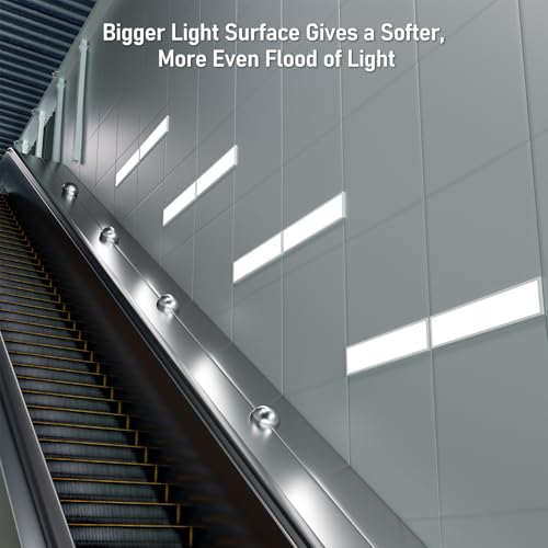 LEONLITE 1x4 RGBCW Smart Ceiling Light - Surface Mount, Voice & App Control