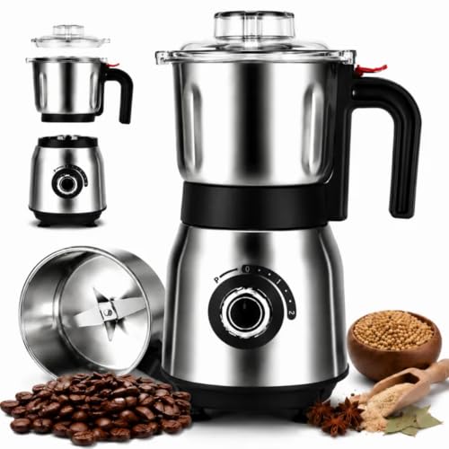 FAOFER Black Electric Spice, Coffee & Nut Grinder 600ML Capacity