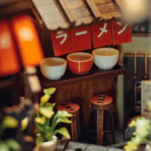 Kyoto Gion Book Nook Kit - DIY Wooden 3D Bookend for Shelves & Decor