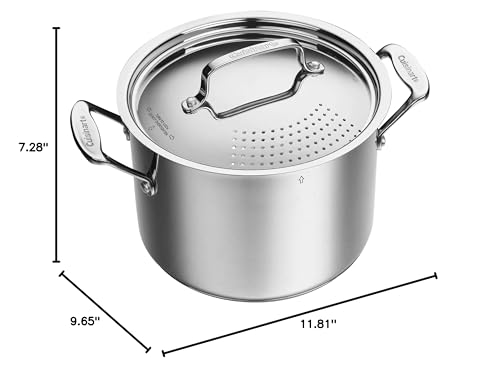 Cuisinart 766S-22 6.3 Qt. Stainless Steel Pasta Pot with Straining Cover