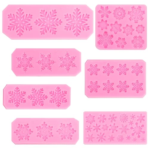 Christmas Snowflake Silicone Mold for Cake Chocolate & Crafts - FIRETREESILVERFLOWER