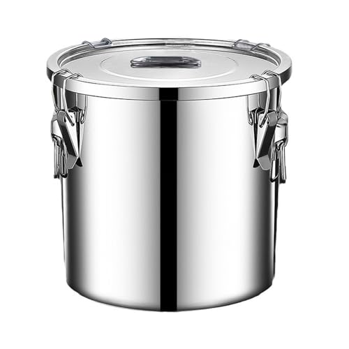 Verdeho 8.72gal Stainless Steel Airtight Food Storage Container with Lid