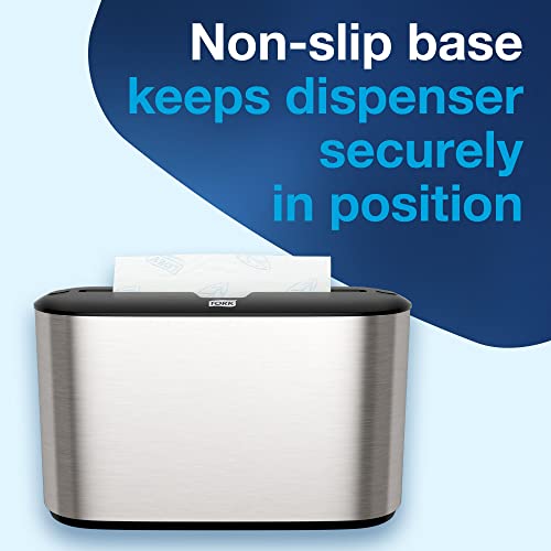 Tork Xpress Stainless Steel Paper Towel Dispenser - Compact, Non-Slip, 302030