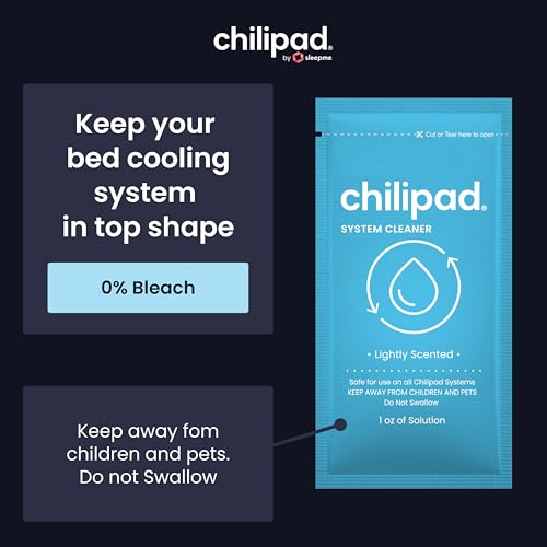 Chilipad Sleep System Cleaner 12-Pack - Deep Cleaning Solution for Bed Cooling Systems