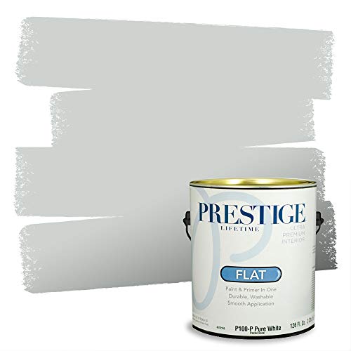 PRESTIGE Paints Interior Paint and Primer In One, 1-Gallon, Flat, Comparable Match of Benjamin Moore* Sterling *