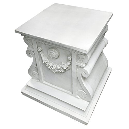 Large Garden Plinth Base for Statues & Planters - Classic Resin Pedestal