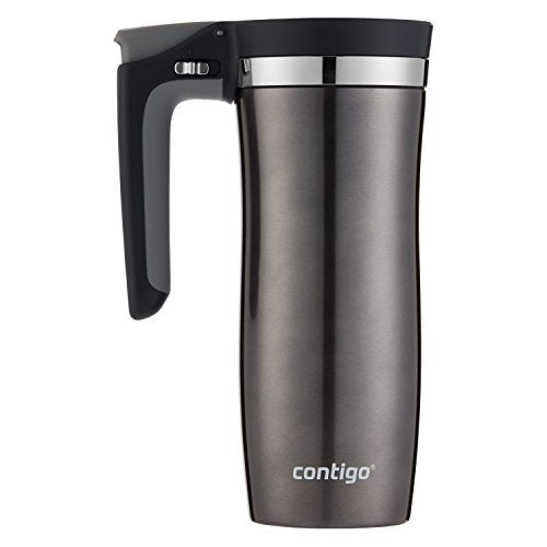 Contigo Gunmetal Travel Mug 16oz with AUTOSEAL Leak-Proof Lid & Handle