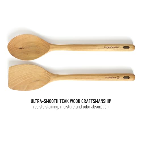 Calphalon Prime 7-Piece Silicone and Teak Wood Kitchen Tool Set,